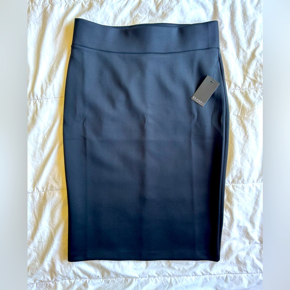 Eloquii Black Neoprene Pencil Skirt- size 14 -tags on